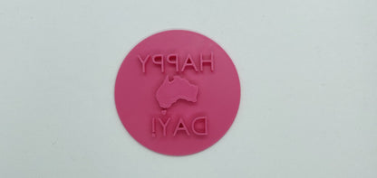 Happy Australia Day - 7cm Embosser