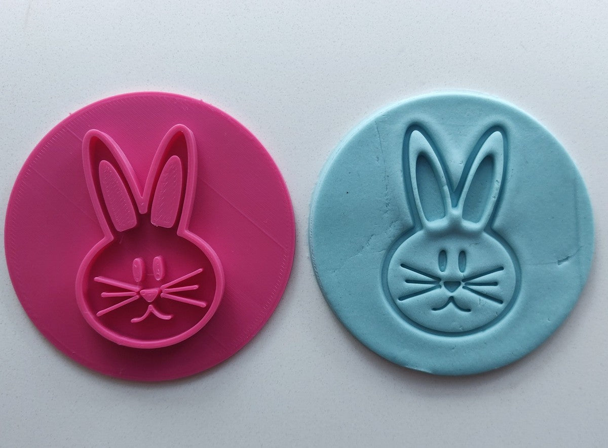 Bunny Head - 7cm embosser