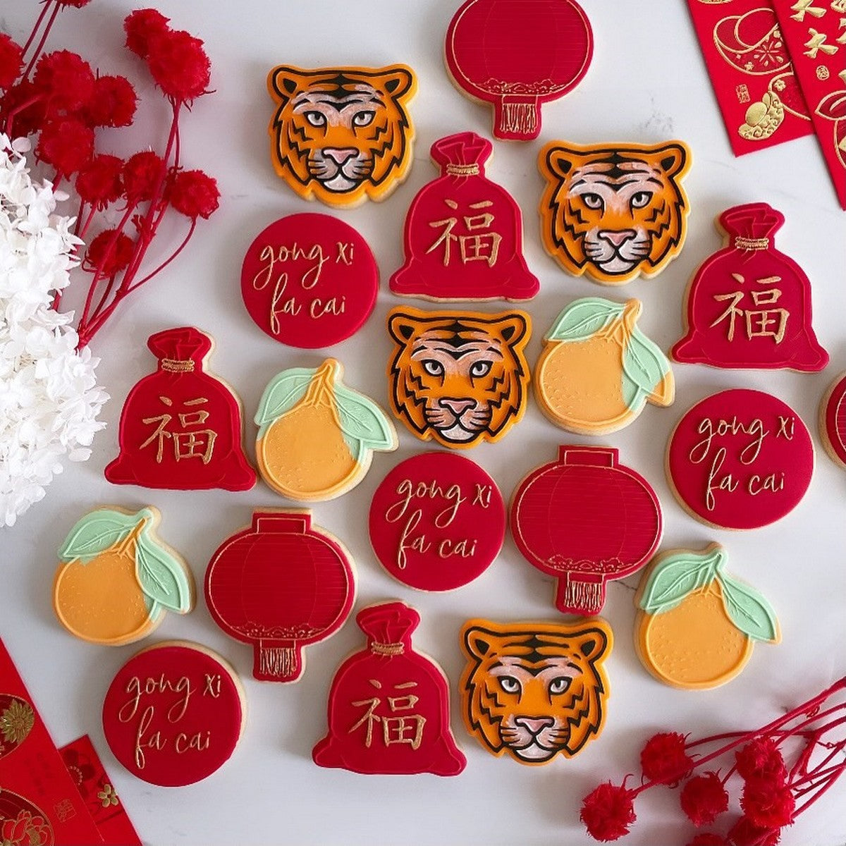 CNY Tiger - Raised Embosser Set