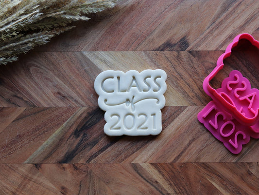 "Class of 2021" - Cutter & Stamp Set