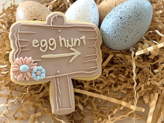 Egg Hunt Sign - Raised Embosser Set