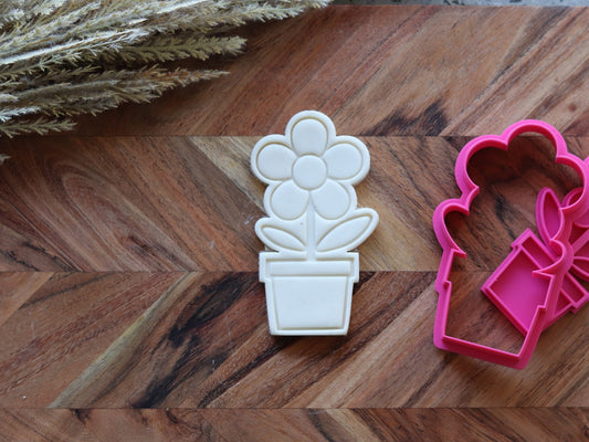 Flower Pot - Cutter & Stamp Set