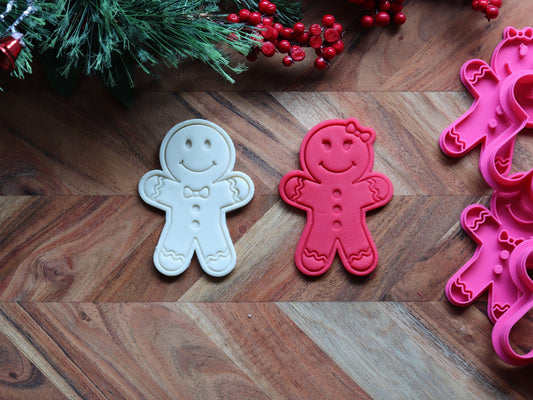 Mr & Mrs Gingerbread - Cutter & Stamp Sets