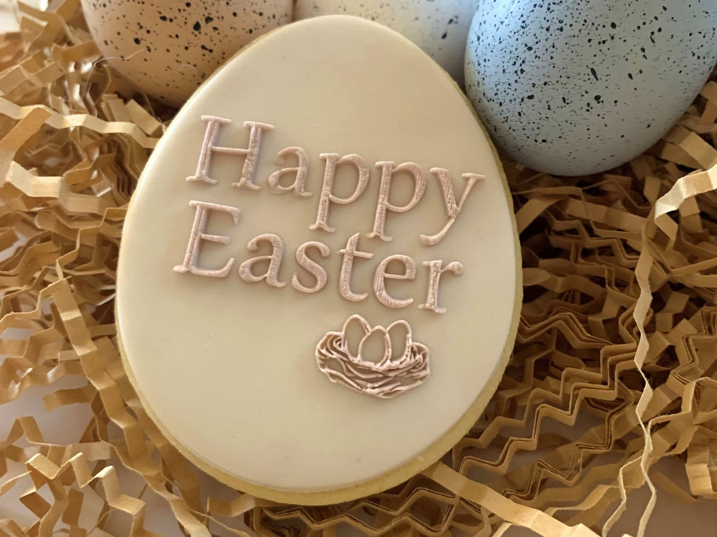 Happy Easter - 7cm raised embosser