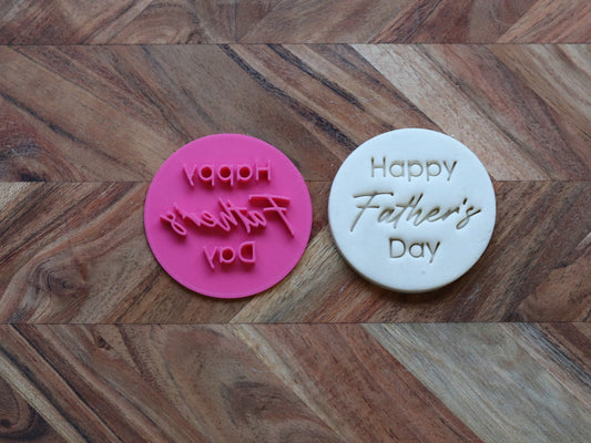 "Happy Father's Day" - 7cm embosser