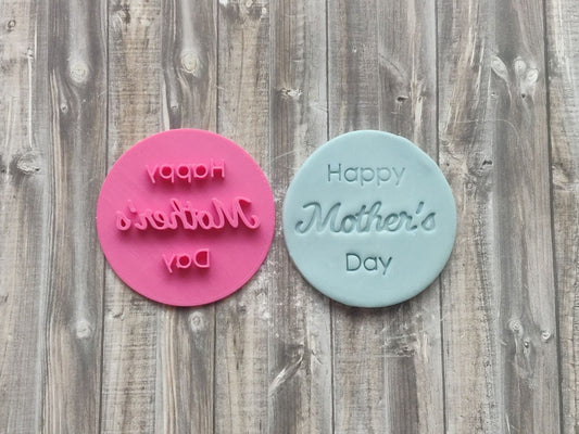 "Happy Mothers Day" Style 2 - 7cm embosser