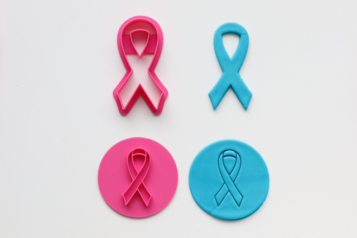 Breast Cancer Pink Ribbon - Cutter & Embosser Set