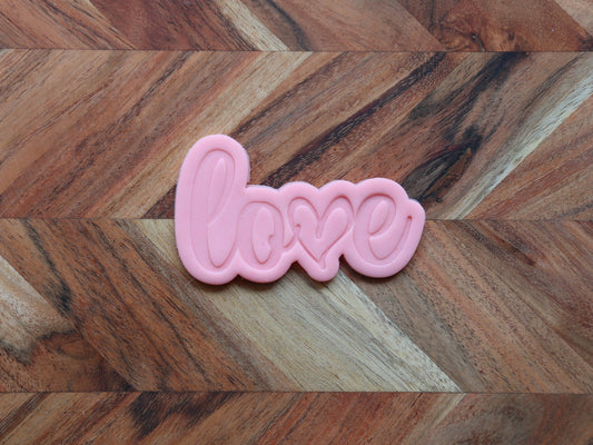 "love" Bubble - Cutter & Stamp Set