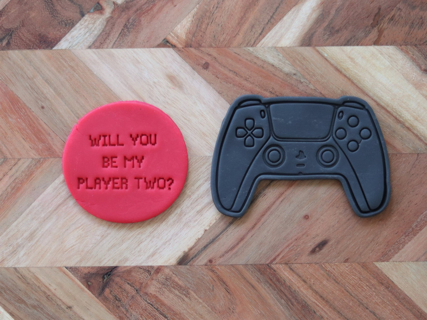 "Will you be my player two?" - 7cm stamp