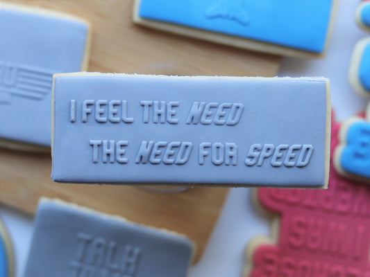 "I feel the need... the need for speed" - Raised Embosser Set