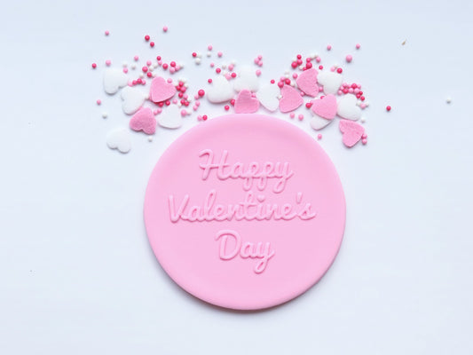 "Happy Valentine's Day" - Raised Embosser