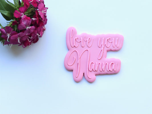 "love you Nanna" Bubble - Raised Embosser Set