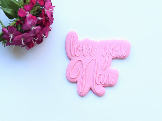 "love you Nan" Bubble - Raised Embosser Set