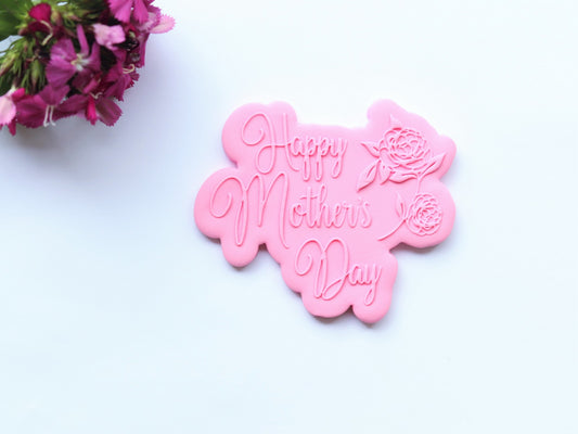 "Happy Mother's Day" Camellia Bubble - Raised Embosser Set