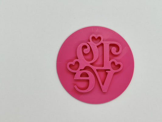 Love - Valentines Day 7cm Embosser