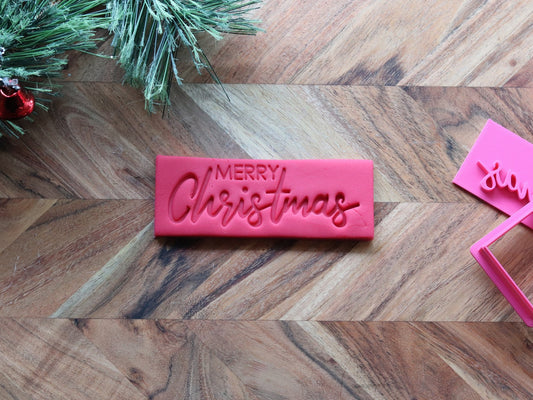 "MERRY Christmas" - Cutter & Stamp Set
