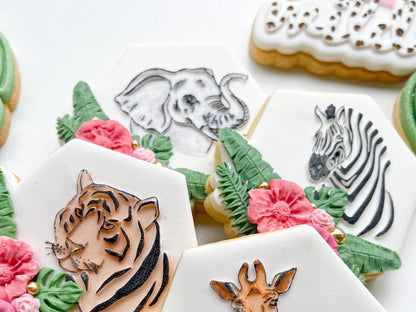 Realistic Safari Animals - Raised embossers