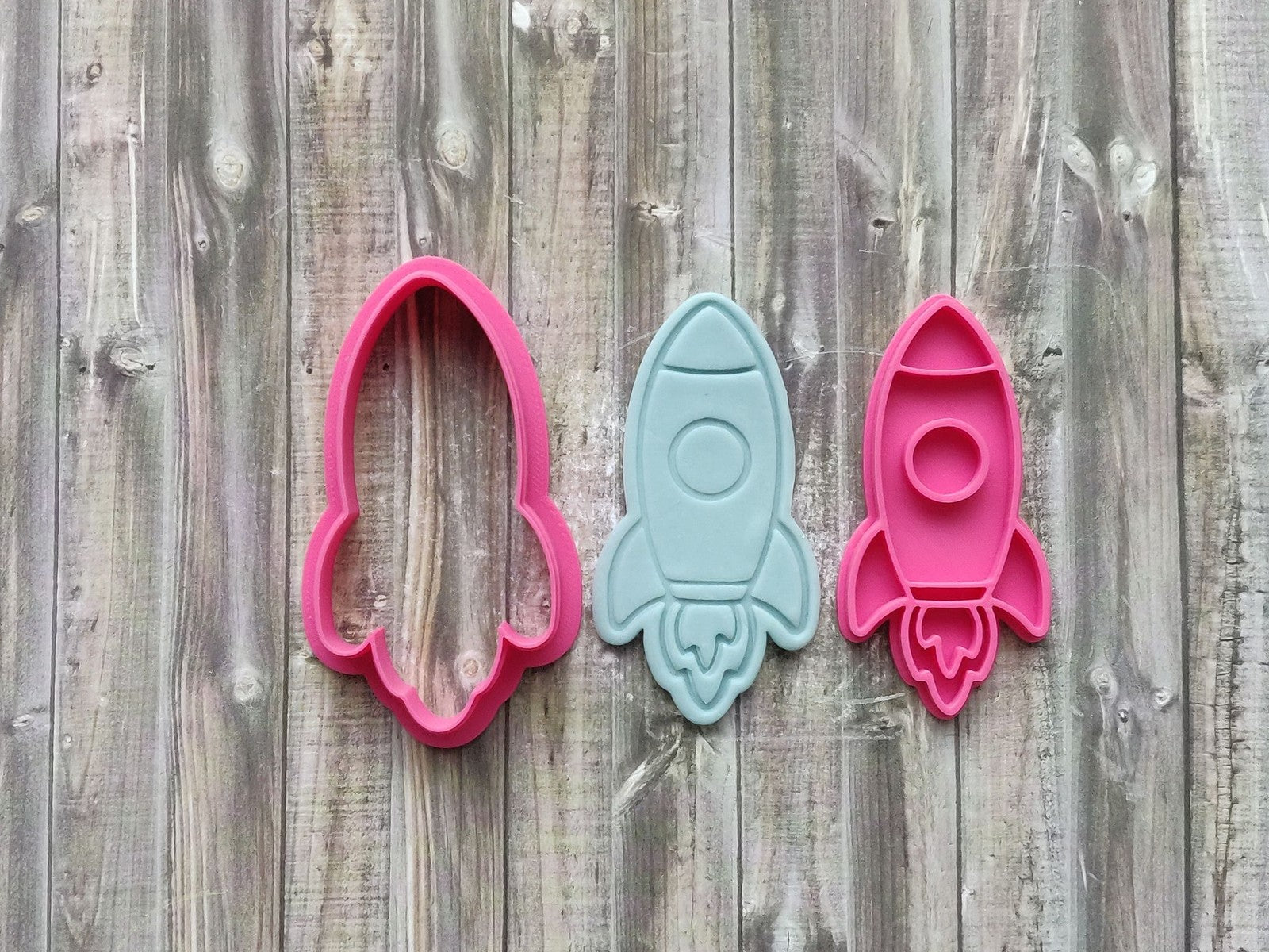 Space Rocket - Cutter & Embosser Set – Cookii