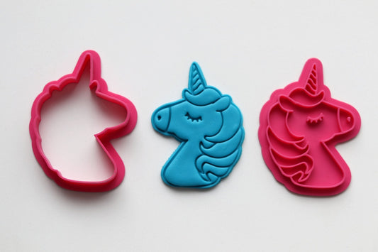Unicorn - Cookie Cutter & Embosser Set