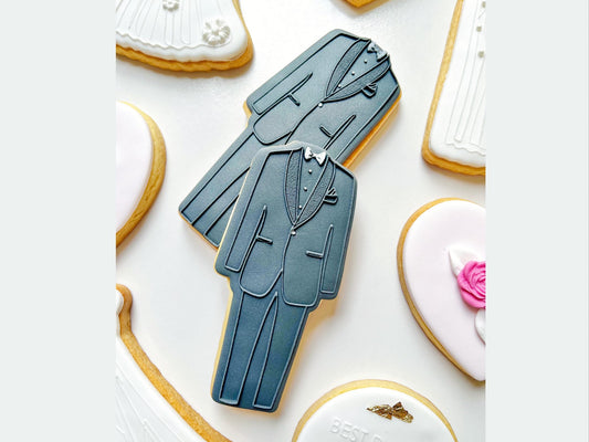 Groom Suit Wedding - Raised Embosser Set