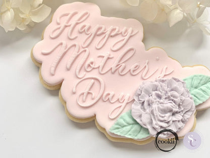 Happy Mother's Day Peony Bubble - Raised Embosser Set