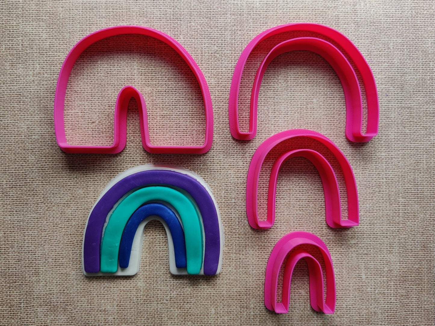 Multi-Rainbow - 4 Piece Cutter Set