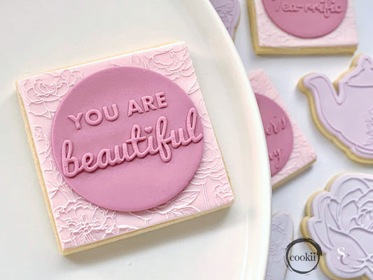 "YOU ARE beautiful" - Raised Embosser