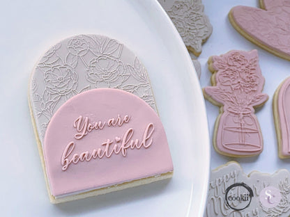 "You are beautiful" - Raised Embosser